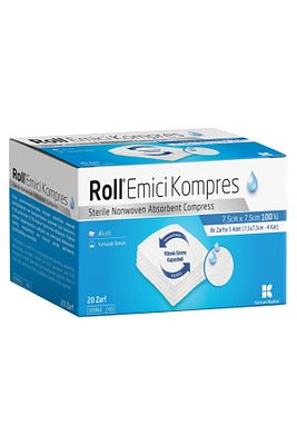 Steril Nonwowen Emici Kompres Gazlı Bez 7.5cm X 7.5cm - 100 Adet ürün fotoğrafı