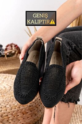 Örme Dantelli Kadın Babeti Ev Babeti Ev Ayakkabısı ürün fotoğrafı