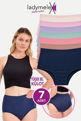 Kadın Külot, Yüksek Bel Külot, %100 Rahat Kumaş, Açık Soft Renkler ürün fotoğrafı