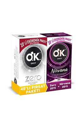 Nirvana 20'li Prezervatif & Zero 20'li Prezervatif ürün fotoğrafı