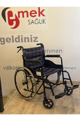 Marka Katlanabilir Refagatçi Frenli Manuel Tekerlekli Sandalye1.kalite ürün fotoğrafı