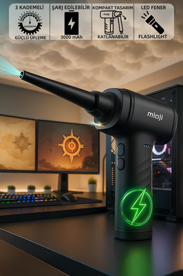 Mio Ad72 3000mah 46000rpm 3 Kademeli Taşınabilir Güçlü Hava Üfleme Ve Vakum Cihazı ürün fotoğrafı