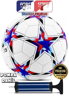Pro Futbol Topu 2025 Maestro Şampiyonlar Ligi Pompalı Sert Zemin Halı Saha Futbol Topu No:5 Mavi ürün fotoğrafı