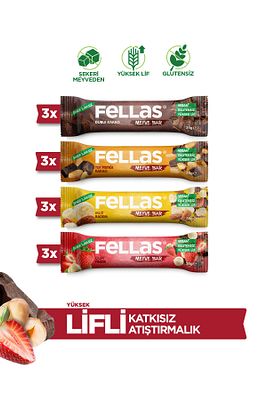 Meyve Bar 35g Karma Kutu 12 Adet (4 Çeşit) ürün fotoğrafı