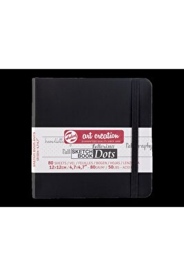 Talens Eskiz Bloğu Sert Kapak 140gr 12x12cm Siyah 80yp ürün fotoğrafı