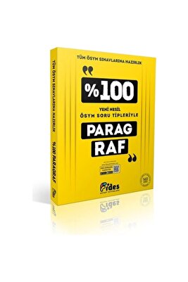 Fides %100 Ösym Soru Tipleriyle Paragraf ürün fotoğrafı