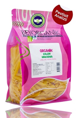 Organik Kalem Makarna 500gr (AFLATOKSİN ve PESTİSİT ANALİZLİ) ürün fotoğrafı
