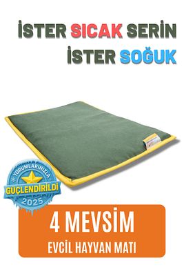 Serin (60X40CM) - 4 Mevsim Kedi/ Köpek Matı, Sıcak Veya Soğuk Kullanılabilen Minder Yatak ürün fotoğrafı