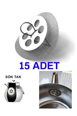 15 Adet Çaydanlık Içi Çay Süzgeci Demlik Süzgeç Söktak ürün fotoğrafı