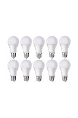 Led Ampul Beyaz Renk 9 Watt Tasarruflu 10 Lu Paket ürün fotoğrafı
