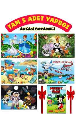 25x35cm Yapboz Seti 5'li - 5 Farklı Yapboz Görseldeki Gibi ürün fotoğrafı