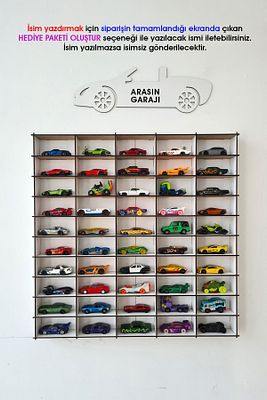 Oyuncak Araba Rafı 50'li Beyaz (hotwheels Ve Matcbox Arabaları Için Uygundur) ürün fotoğrafı