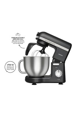 Mastermaid Chef Pro Çift Kollu Stand Mikser Shiny Black 1750 W ürün fotoğrafı