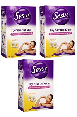 TÜY SARARTICI KREM 35 GR+18GR = 53 GR PAKET 3 ADET ürün fotoğrafı