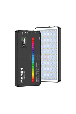 Mamen M138 Rgb 10w Led Video Dolgu Işığı 4000mah Dahili Bataryalı Metal Kasa ürün fotoğrafı