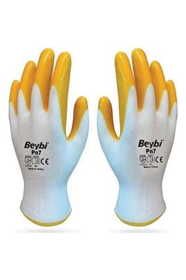 Pn7 Polyester Örme Yarı Nitril Iş Eldiveni 48 Çift. ürün fotoğrafı