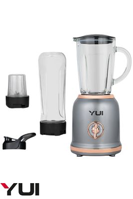 Kişisel Blender Seti - M18 (450 ml Kulplu Cam Hazne, 600 ml Smoothie Bardağı, 180 ml Kahve Öğütücü) ürün fotoğrafı