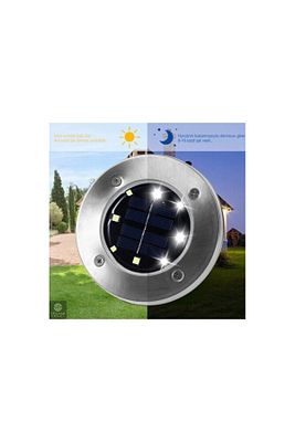 8 Ledli Olar Güneş Enerjili Işık Bahçe Dekor Aydınlatma Lambası(4 ADET) Unichrome ürün fotoğrafı