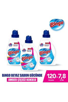 Sıvı Çamaşır Deterjanı Amber Çiçeği 2600 ml 3lü ürün fotoğrafı
