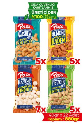 Karışık Kuruyemiş 40 gr X 22 Adet (880 GR) ürün fotoğrafı