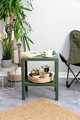 Shelf 2 Katlı Plastik Bahçe Balkon Banyo Mutfak Sehpası ürün fotoğrafı