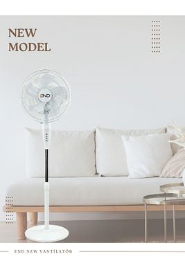 Vento Sağa Sola Salınımlı 55watt Güçlü Lüx Vantilatör Beyaz ürün fotoğrafı