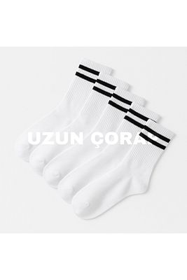 Unisex 9'lu Uzun Tenis Spor Çorap srn-004322 ürün fotoğrafı