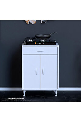 Set Altı Dolap Mutfak Dolabı Çok Amaçlı Dolap Tüp Dolabı Çekmeceli ürün fotoğrafı