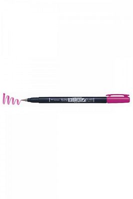 Fudenosuke Brush Pen Fırça Uçlu Kalem Sert Uç - Pembe ürün fotoğrafı