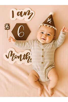 Doğum Günü Parti Seti 6 Aylık Yarım Yaş Şapkalı(5 Parça) ürün fotoğrafı