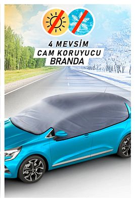 Araba Buz Kar Güneş Koruyucu Yarım Branda Kar Buz Önleyici Oto Ön Yan Arka Cam Koruyucu Örtü ürün fotoğrafı
