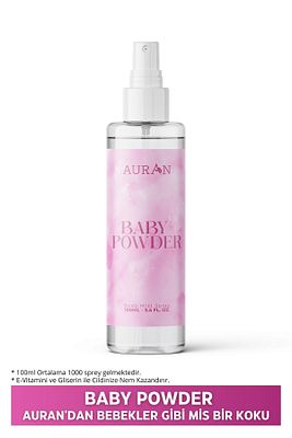 Bebek Pudrası Parfümlü Kadın Vücut Spreyi Baby Powder Body Mist Spray 100ml ürün fotoğrafı