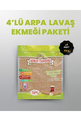 40 Adet Lavaş 4 Paket Ekşi Mayalı Arpa Lavaş Ekmeği (Diyabetik Ekmek) (1Pkt 350 Gr) 4X350 Gr. ürün fotoğrafı