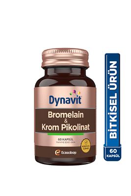 Bromelain & Krom Pikolinat 60 Bitkisel Kapsül - Bromelain, Krom Pikolinat ürün fotoğrafı