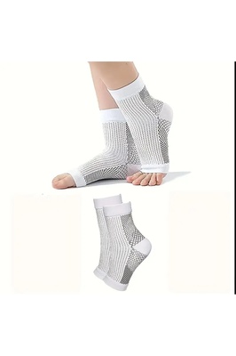 SHENZHEN 2 adet Nöropati Çorabı, Bileklik Çorap Sıkıştırma Çorabı Bilek için BEDEN: L/XL ürün fotoğrafı