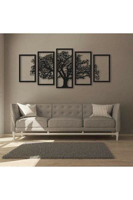 Ağaç Silüetli Ahşap Tablo ürün fotoğrafı