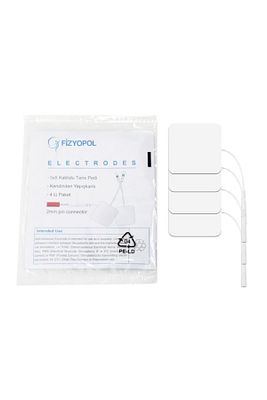 Tens Cihazı Kablolu Yedek Elektrot- 5x5 Tens Pedi 4 Lü Paket ürün fotoğrafı