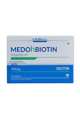Medohbiotin 1 Mg 60 Tablet (Saç, Cilt ve Tırnak Güçlendirici Vitamin) Biotin Gıda Takviyesi ürün fotoğrafı