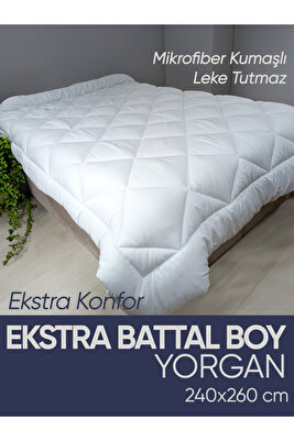 Mikrofiber Kumaşlı Extra Battal Boy Yorgan 240 X 260 ürün fotoğrafı