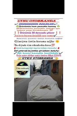 Sedan Uyumlu Araba Brandası, Güneş Brandası,oto Branda Ham Bez Pamuklu Kumaş ürün fotoğrafı