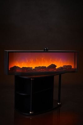 Elektrikli Şömine 120 X 30 X 14 Cm Renk Modlu Uzaktan Kumandalı ürün fotoğrafı