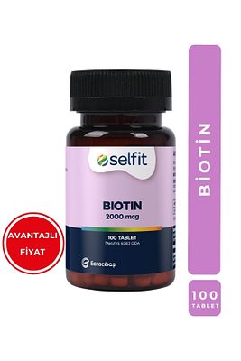Biotin 2000 Mcg 100 Tablet ürün fotoğrafı