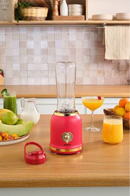 Retro Personal Kişisel Smoothie Blender Red ürün fotoğrafı