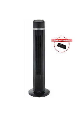 Lxf-260 B Uzaktan Kumandalı Kule Tipi Vantilatör - Siyah ürün fotoğrafı
