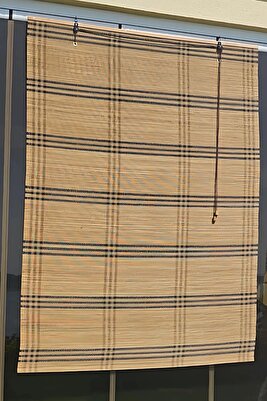 Stor Perde Bambu Bahçe Balkon Iç Mekan Güneşlik Premium Model ürün fotoğrafı