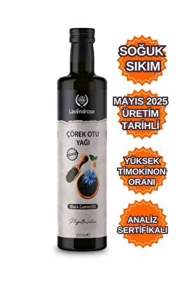 Çörek Otu Yağı 250ml Yüksek Timokinonlu Soğuk Sıkım %100 Saf Ve Doğal * Çörekotu Yağı ürün fotoğrafı