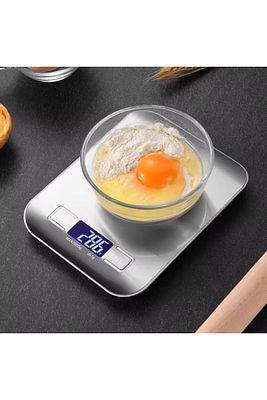 Lüx Dijital Mutfak Terazisi 5 Kg 1 gr Hassas Paslanmaz Çelik Pil Hediyeli ürün fotoğrafı