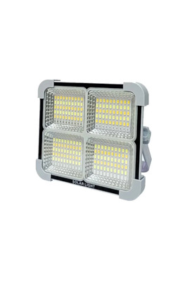 CT-4698 Taşınabilir Solar Projektör IP65 Güneş Enerjili 3 Renk Modu Dimmerli ve Şarjlı LED Işık ürün fotoğrafı