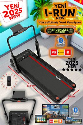 Irun NEW Katlanır Koşu Bandı 12km Hız Bluetooth App Uzaktan Kumanda Katlanabilir ürün fotoğrafı