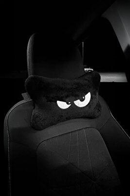 2 Adet Lastikli Nakışlı Siyah Göz Oto Boyun Yastığı Tüm Araçlarla Uyumlu Mr. Peeping • Araç • ürün fotoğrafı